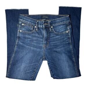 J Crew Woman's Vintage Straight Cropped Dark Wash Jeans Size 24
